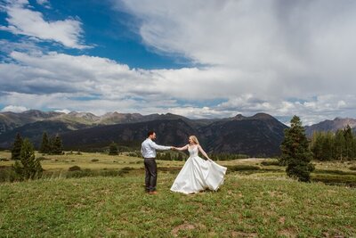 Desert elopement in the foothills of the Sandia mountains in Albuquerque, New Mexico