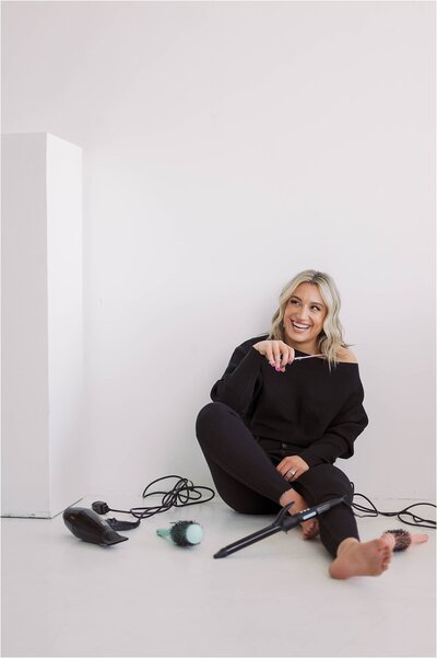 Bride and groom walk up memorial steps at their DC wedding
