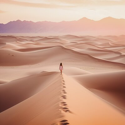 Solitude at Dawn in the Dunesresize