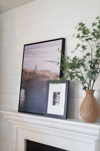 Custom wall art showcasing timeless memories in elegant home decor.