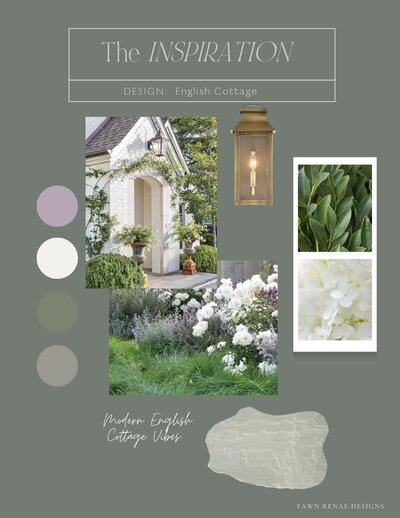 English Cottage inspo board