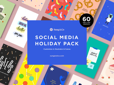 Check out our Social Media Holiday Template Pack in the shop.