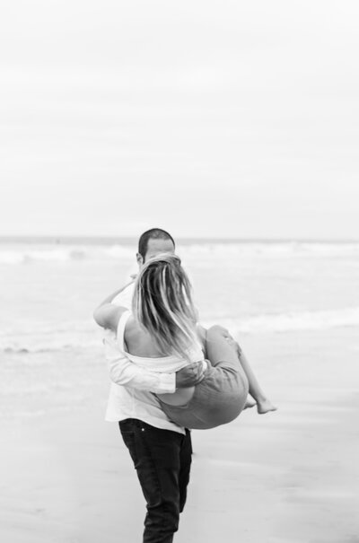 Man and woman dancing on Florida beach