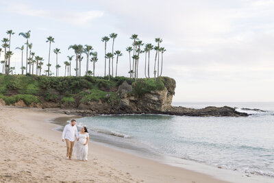 couple walking on the beach