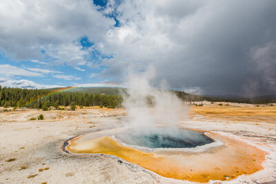 Travel Photography - Yellowstone rainbow