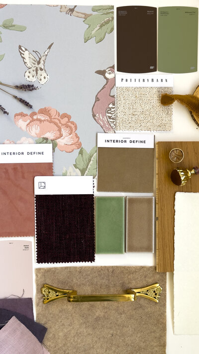 fabric samples for interior styling