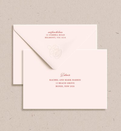 Big Love neutrals invitation package by State of Elliott