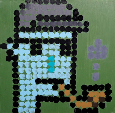 Brent Ray Fraser Cryptopunk Penis Painting - 09