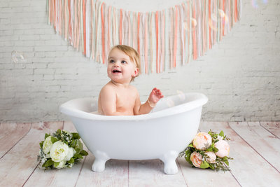 Girl in tub