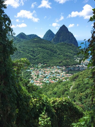 Mountains at St. Lucia