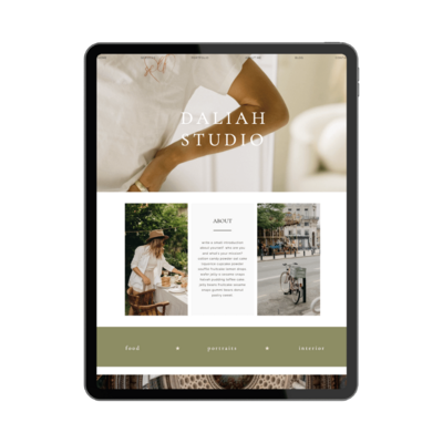 daliah studio webdesign showit template