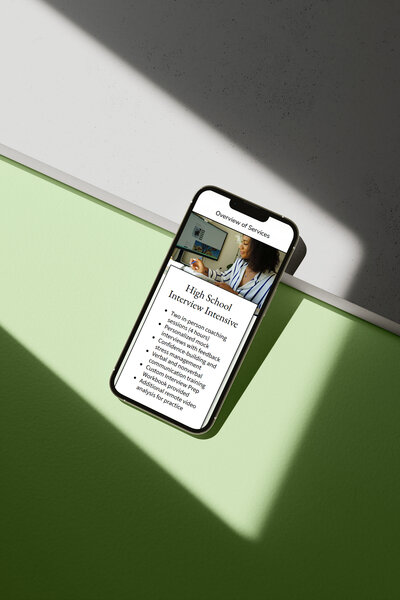 Mobile-optimized web design by Ruby Works Co.™ featuring bold typography, clean layout, and client-centric copy for high engagement.