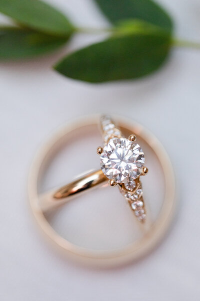 Wedding ring detail photo