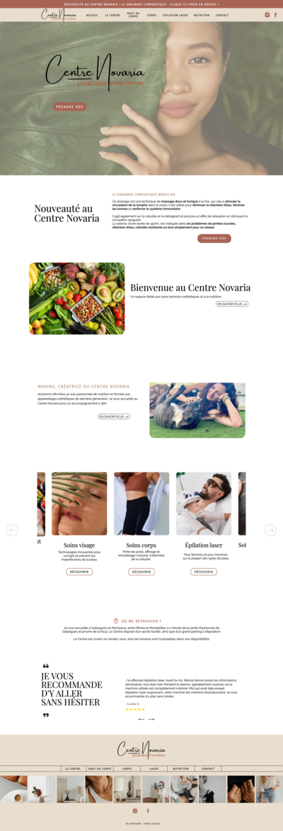 site internet de centre novaria