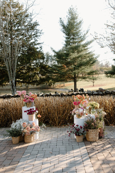 bride and groom posing during sunset