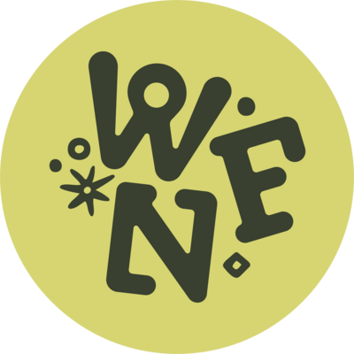 Green circular Logo for Wrong Number Floral Co.