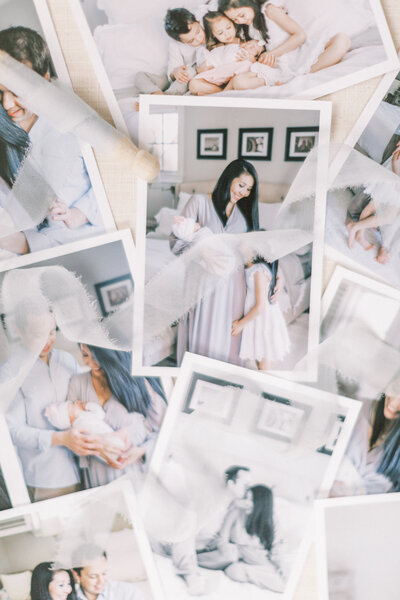 DC newborn photography proof prints photographed by Marie Elizabeth Photography