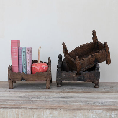 Vintage trade-worn wood altar reclaimed rustic furniture piece