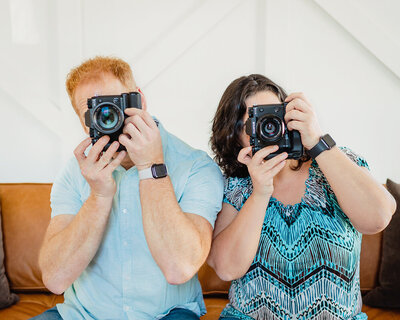 A photographer learning their new camera