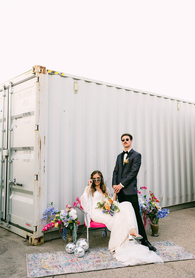 Harley and Cole at their Downtown Boise Wedding by Dear Kodak Photography
