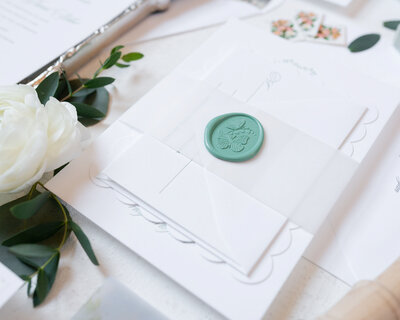 assembled wedding invitation suite