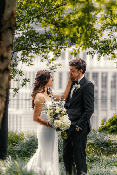 Charleston SC wedding first kiss during ceremony 