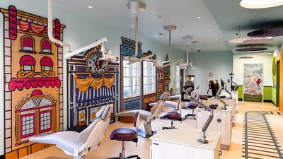 Pediatric dentistry office design done by Progress Studio, an Indiana dental office design company 