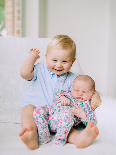 Relaxed family portraits in Falmouth, Maine captured on film and digital.