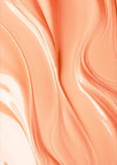 View of orange fabric 2026 trend color 