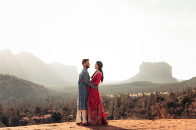 Engagement session at Cathedral Rock in Sedona, AZ