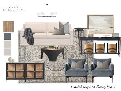 Coastal Inspired Living Room