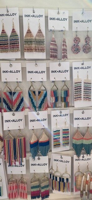 Ink and Allow earrings found at joye