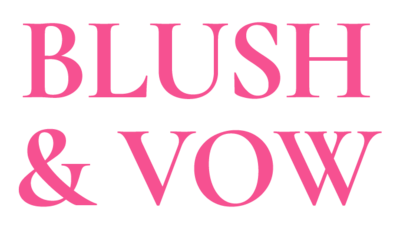 blush and vow logo, a Nashville wedding content creation for social media save brides and grooms