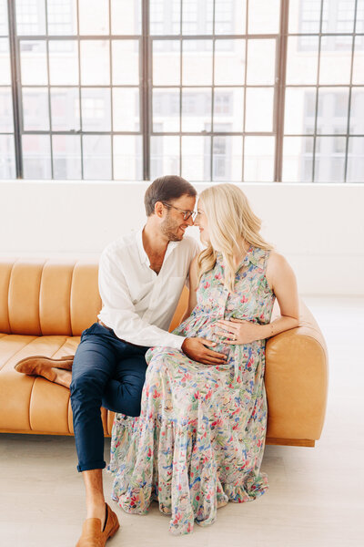 couple in a maternity photo
