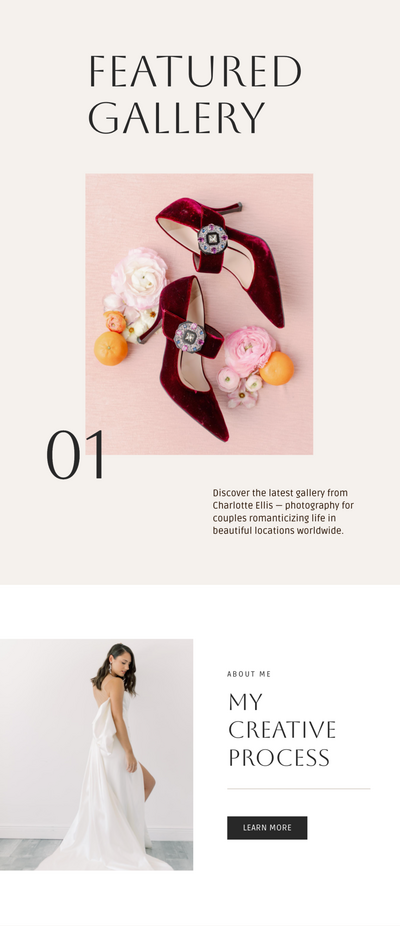 Charlotte Ellis - Flodesk Template, Flodesk Templates, Flodesk Templates for Photographers, Newsletter Templates for Photographers and Creative Small Businesses - With Grace and Gold - 6