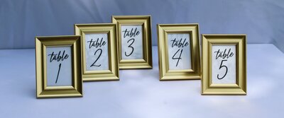 table numebrs gold frame for rent yorkton sk