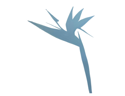 blue organic shape graphic