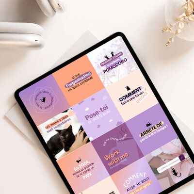 kit de visuels Instagram blooming success