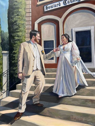 Iowa Live Wedding Painting
