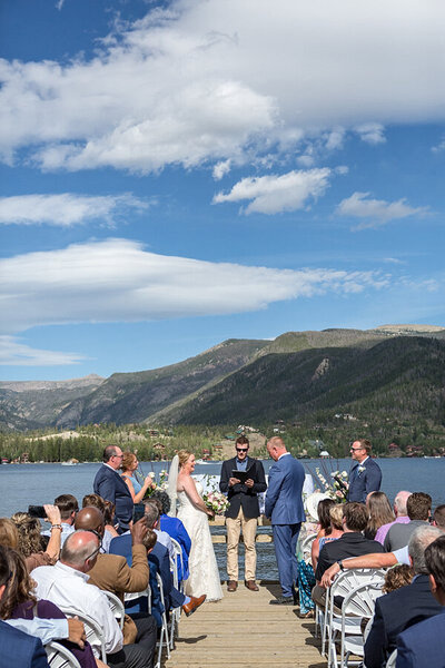 small wedding at Grand Lake