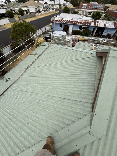 Before shot of project to be re roofed by britton Roofing. 