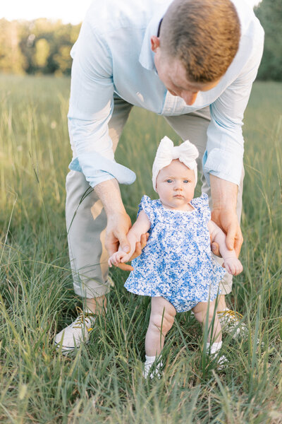 dad and daughter in little rock outdoor photos