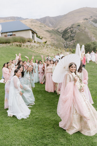 A romantic wedding at Rippon Estate captured by Melissa Clark Photography, a Queenstown wedding photographer known for timeless and editorial-style imagery.