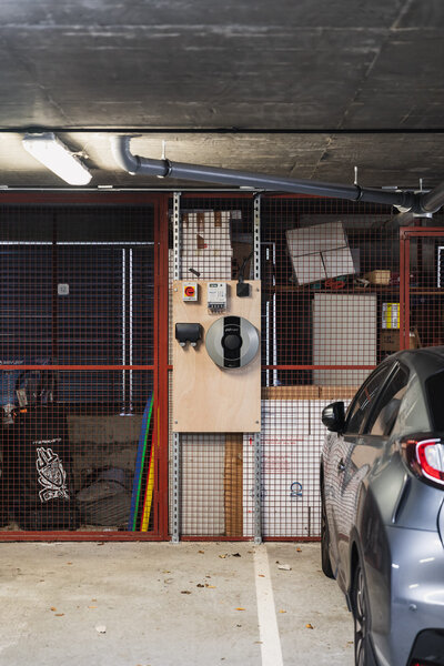 Electrical Control Panel on Gridded gate