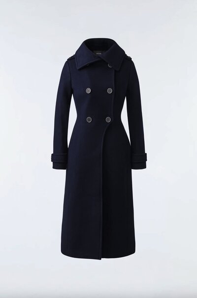 Meghan Markle Mackage Elodie Coat in Navy