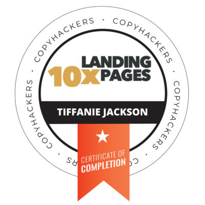 tiffanie 10x Landing Pages Badge