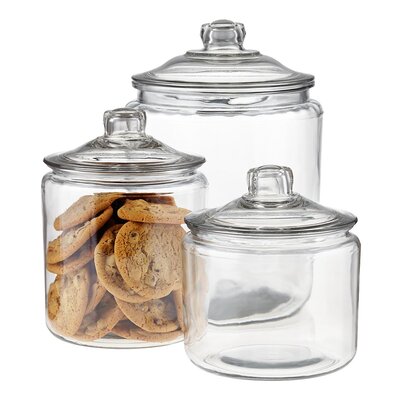 Samantha Pregenzer Simply Organized Anchor Glass Canisters with Lids