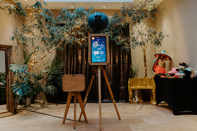 photo booth setup for mad hat photo booth for weddings and corporate events