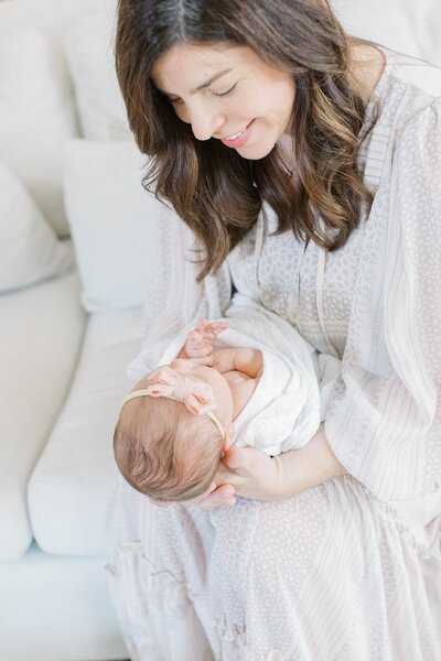 studio newborn session