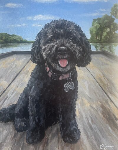 painting of dog